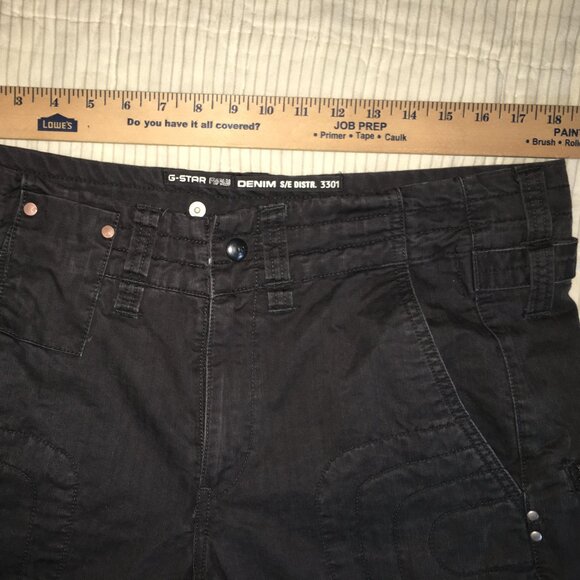 Vintage Dark Gray G-Star RAW Denim S.C. Shank Loose RN 104606 Size 36 X 32. - Picture 2 of 13